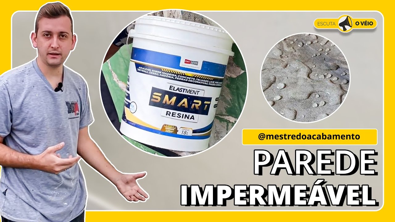 PAREDE RESISTENTE E IMPERMEÁVEL! Smart Resina | Dry Levis