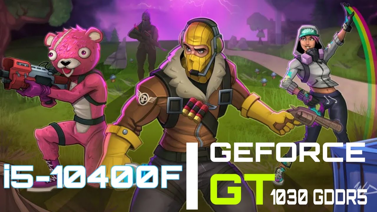 GT 1030 + i5 10400F - Fortnite OG Performance Mode - 768p / Low Settings ,Fps Test