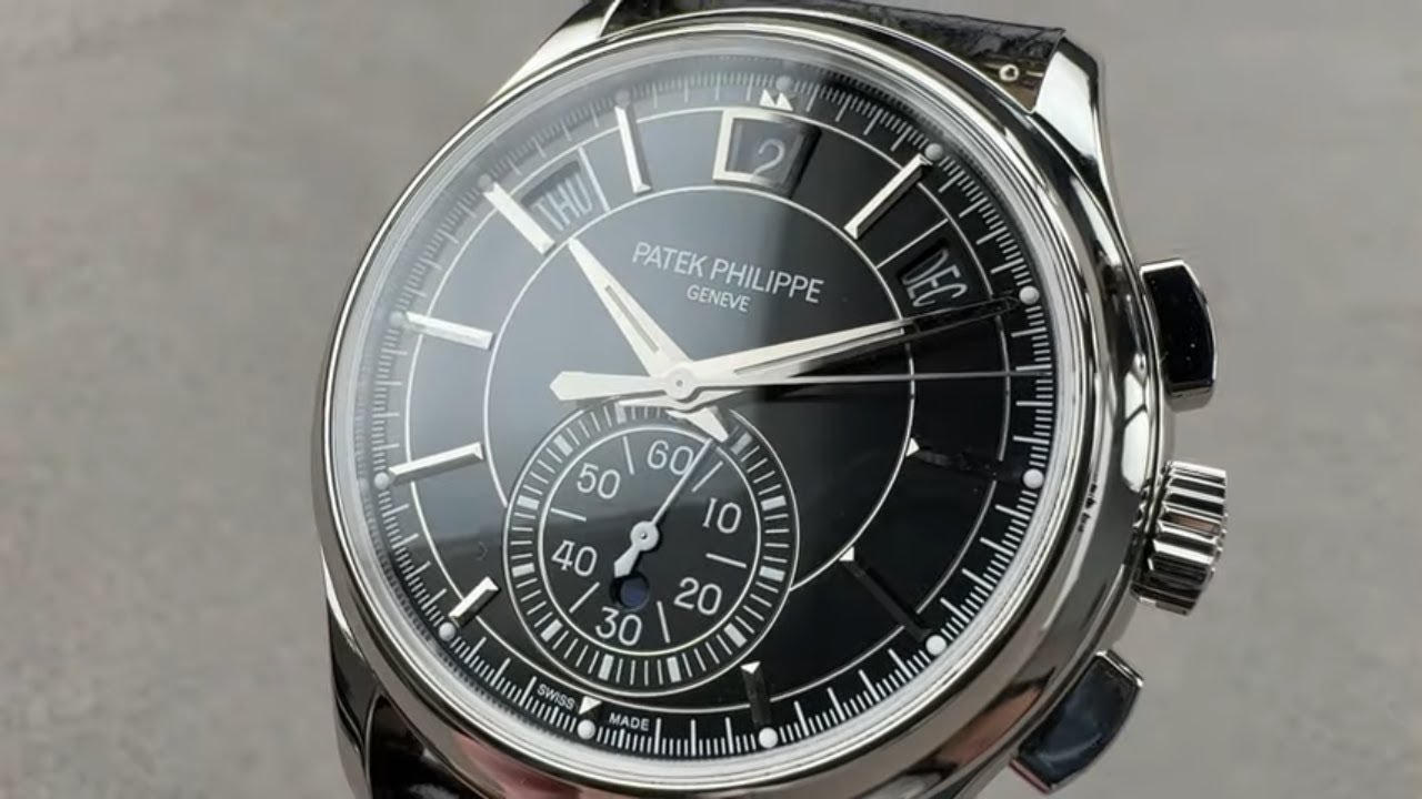 Patek Philippe Annual Calendar Chronograph 5905P-010 - Platinum 5905 Hands-on Review & Features