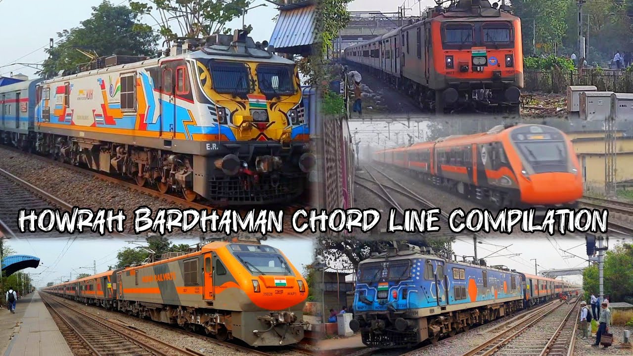 17 in 1 | Howrah Bardhaman Chord line compilation | Indian Railways 