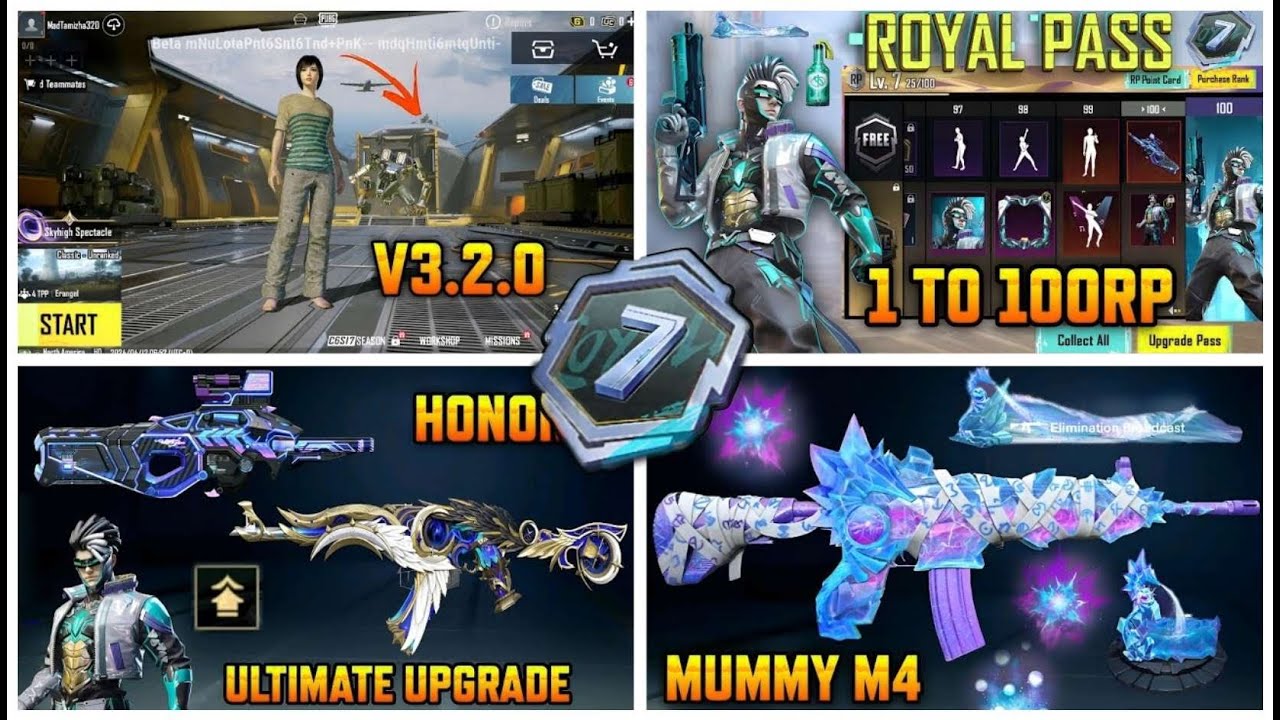 Royale Pass A7 Leaks | Mummy M416 Upgrade | Pubgm Mecha Update | Next Honor Spin