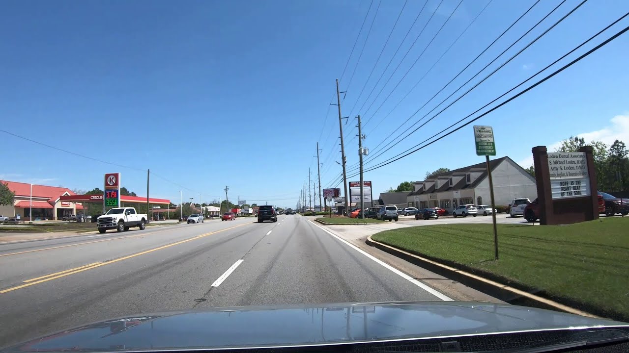 Warner Robins, GA Driving Tour: Richard B. Russell Parkway from I-75 to the Museum of Aviation