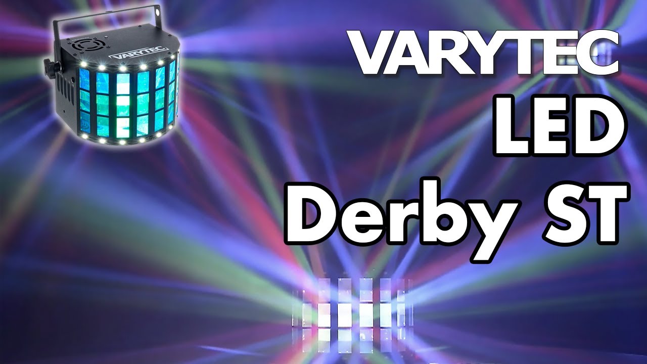 Varytec LED Derby ST - its strobes and beams will make your party great again