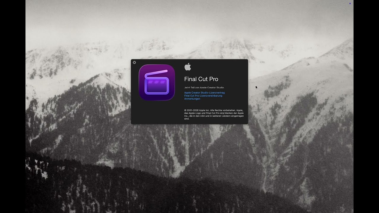 Final Cut Pro als Teil des Apple Creator Studio