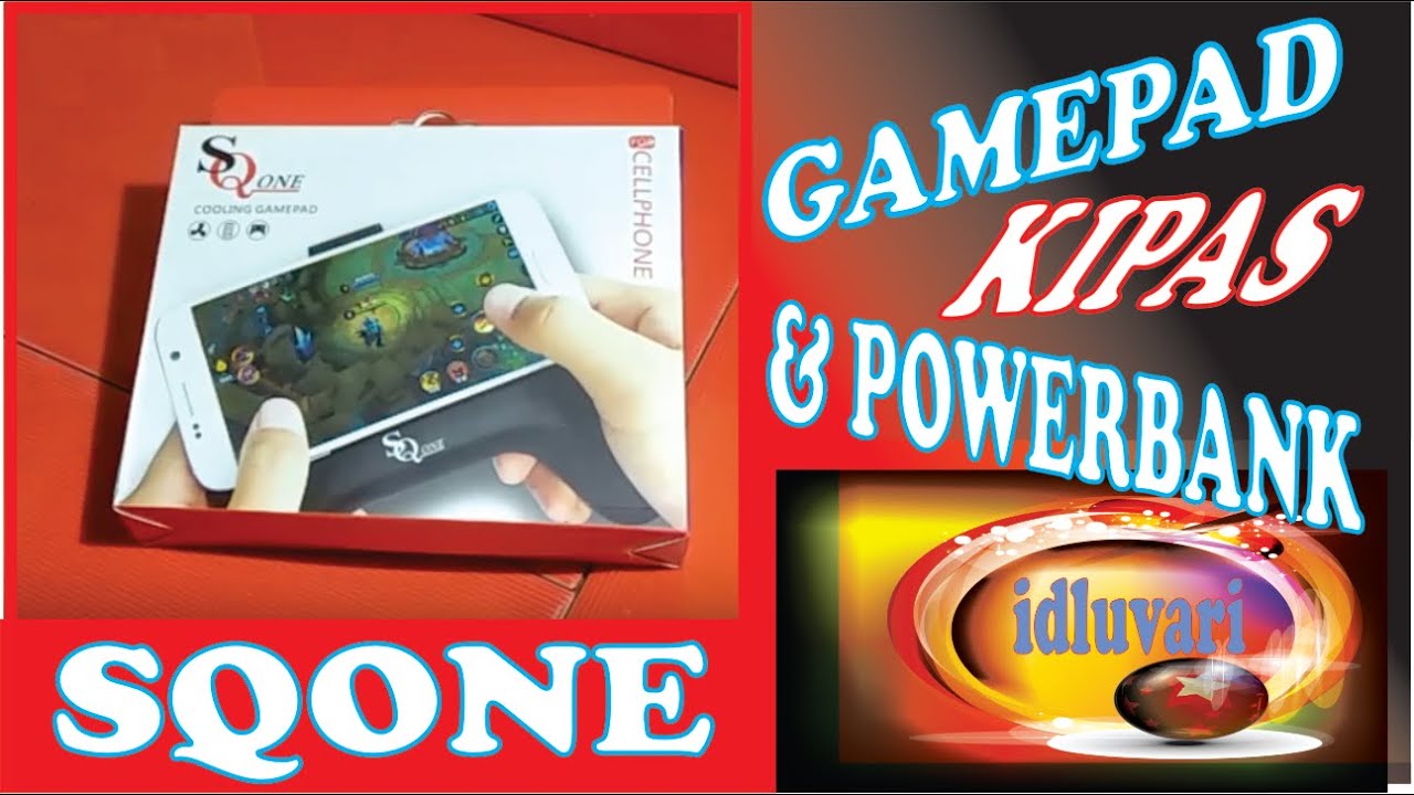 Game pad kipas dan powerbank sqone