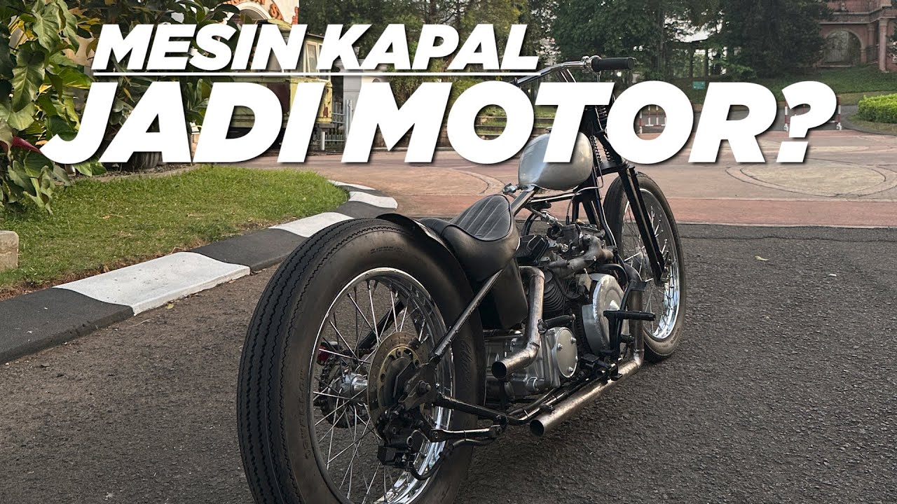REMOF : Kok Bisa Mesin Kapal Jadi Motor Chopper? Harley Budget Pelajar Nih..