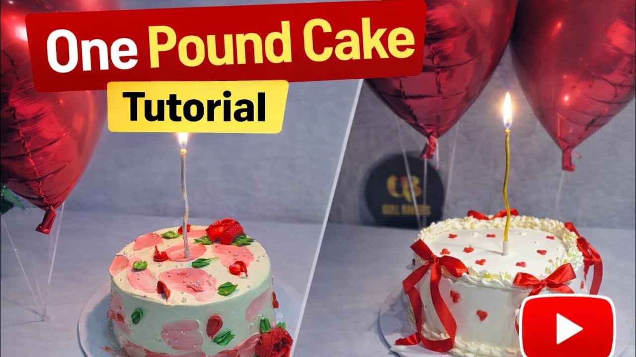 1 pound cake full tutorial made by @gullbaker-786 #foryou #cake #cakenkit#cakeseries #birthdaycake