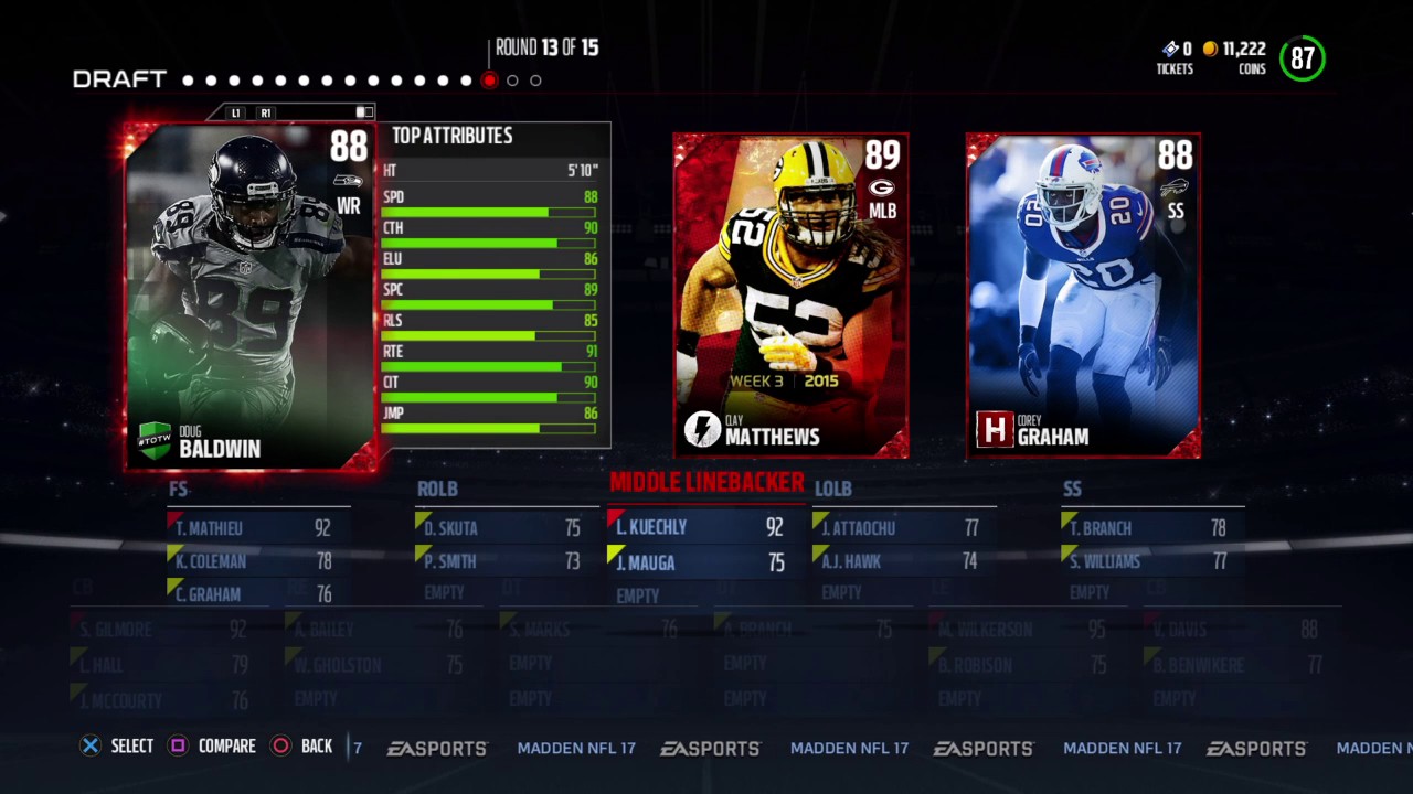 98 MARSHAWN LYNCH!! Madden 17 Tuesday Night Draft Champions!!!!