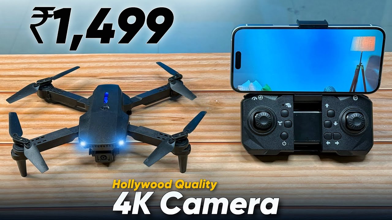 Cheapest Drone with Camera on Amazon India | 4K Camera Under 1500 | Best for Hollywood Shooting