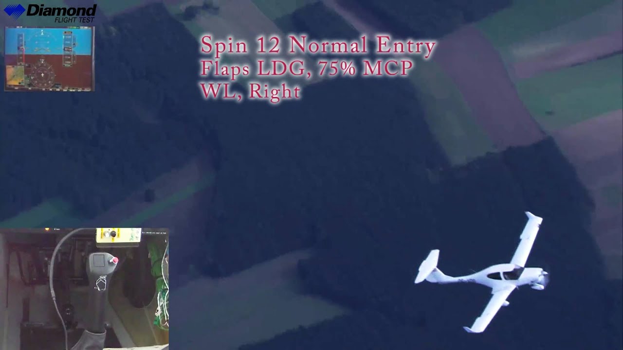 DA 40 NG Flight Test: Spinning