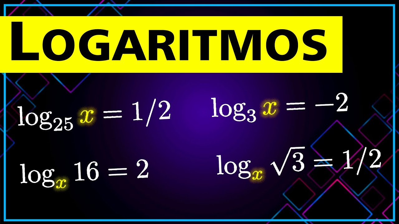 ❎ Calcular el VALOR de X en expresiones con LOGARITMOS 01
