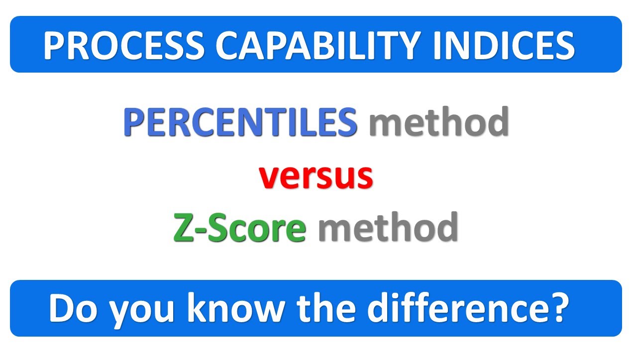 Process Capability: Why you should use the K-Score method and not the Percentile method