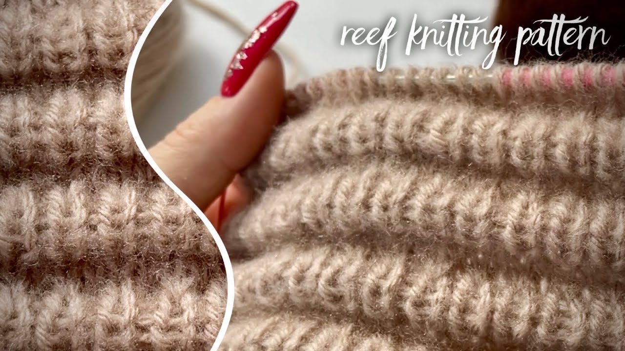 Вы удивитесь! Простой и быстрый способ вязания КЛОКЕ спицами! 🔥🔥🔥 «Reef» knitting pattern