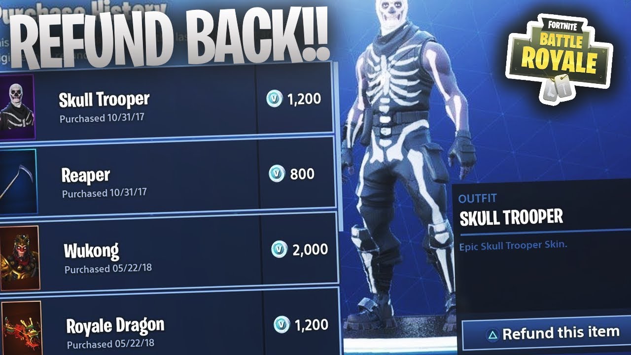 NEW REFUND SYSTEM IS OUT IN FORTNITE: BATTLE ROYALE!