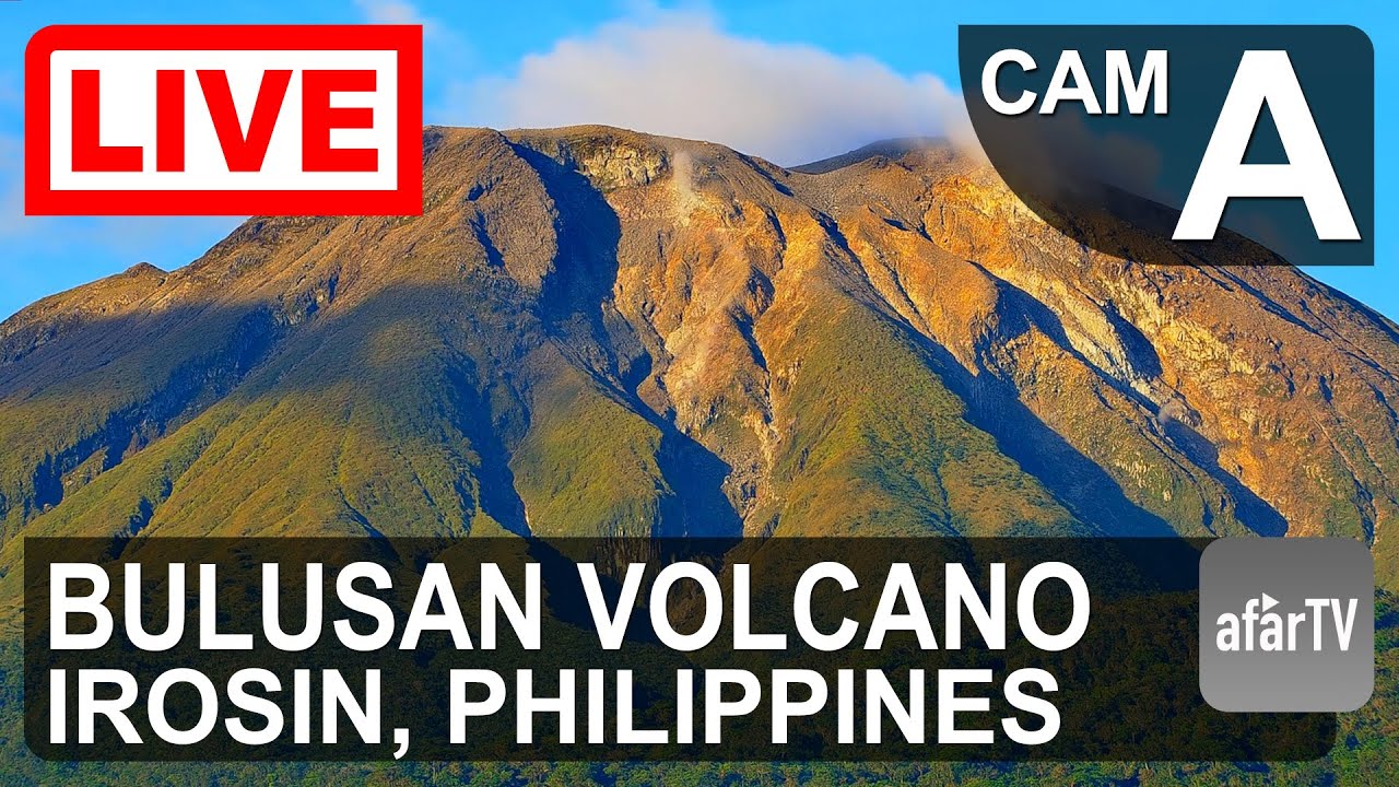 🔴 Live Now: 24/7 Bulusan Volcano in the Philippines in 4K Ultra HD (CAM A)