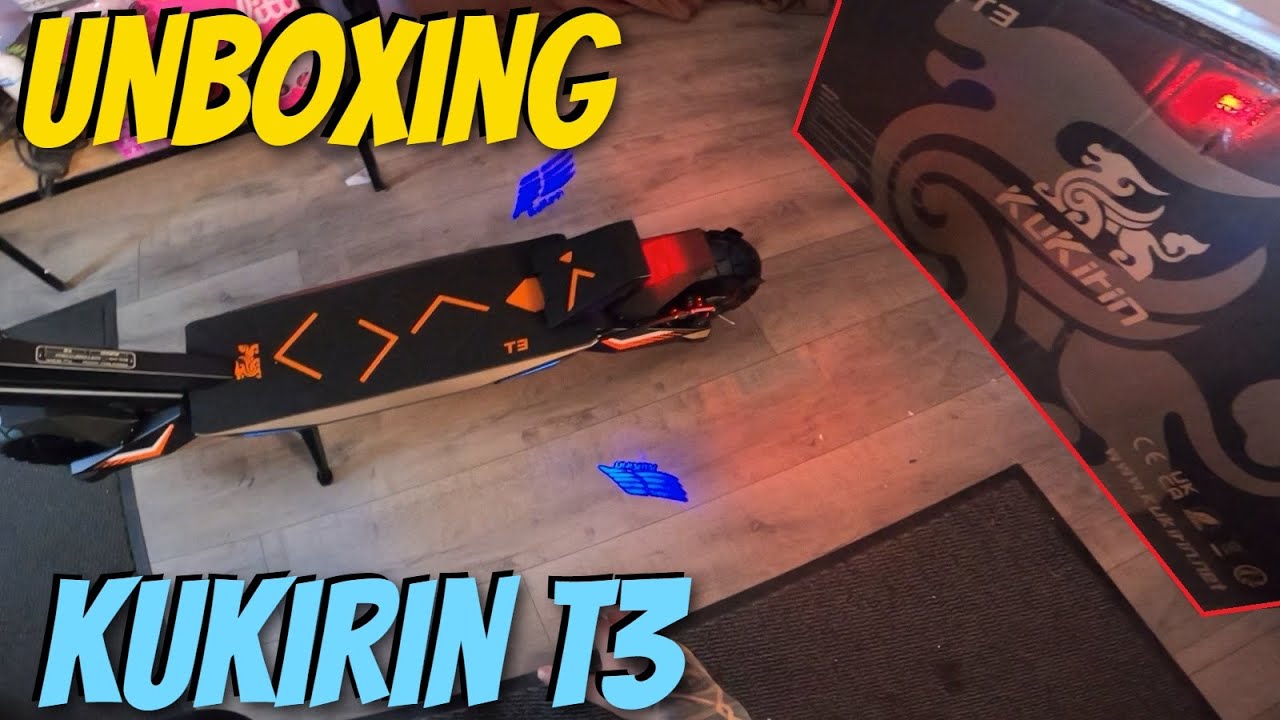 Unboxing Kukirin T3 - Światła, kt&oacute;re święcą na ziemie / Dynamiczne kierunkowskazy - Światła od spodu