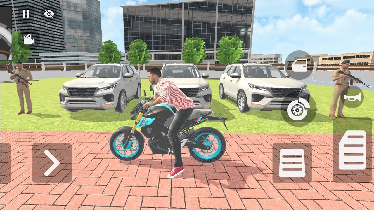 🎮Franklin order by 3️⃣ white toyata fortuner 🚗 in india🇮🇳bike theft auto simulator 🎮