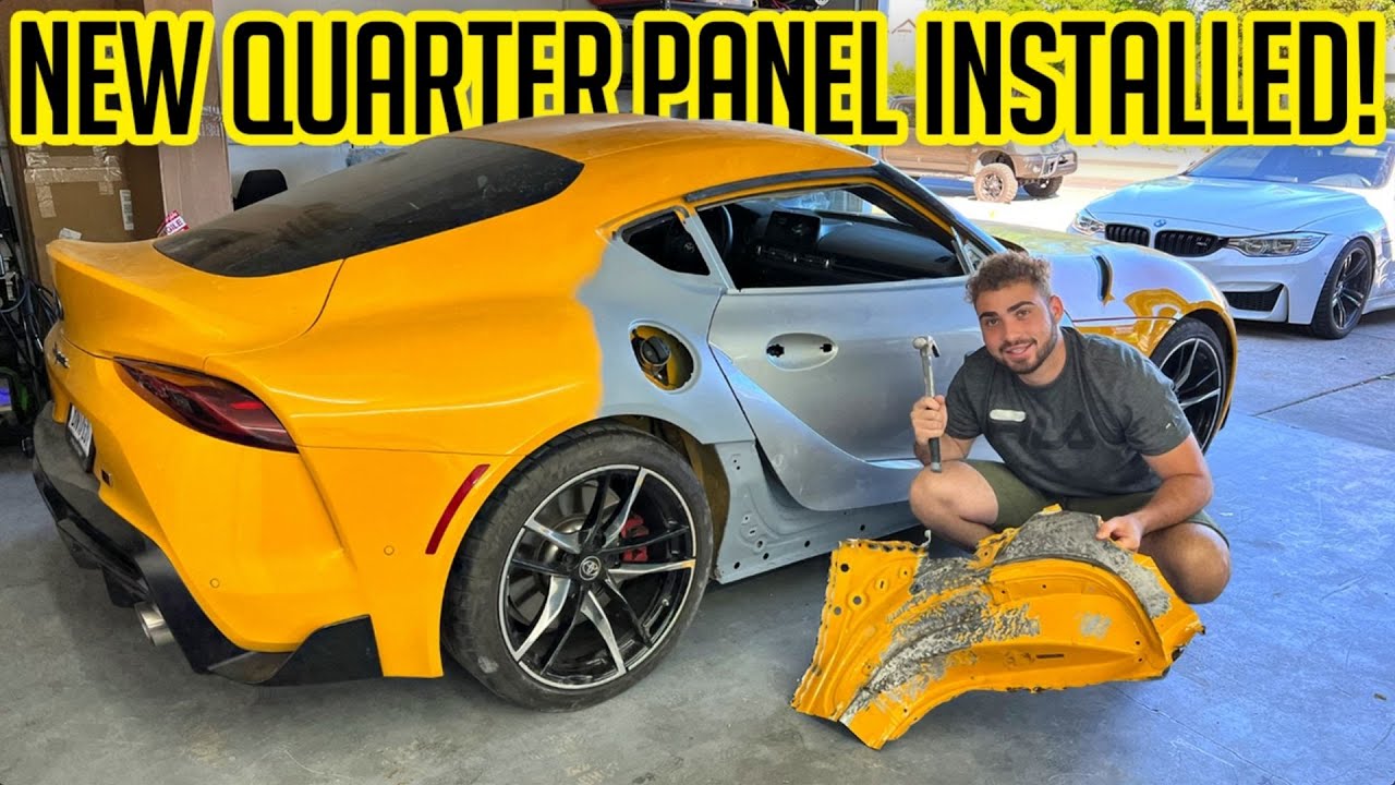 ​@Vtuned Replaced The Quarter Panel On My 2021 Toyota Supra! BETTER THAN I EVER IMAGINED!