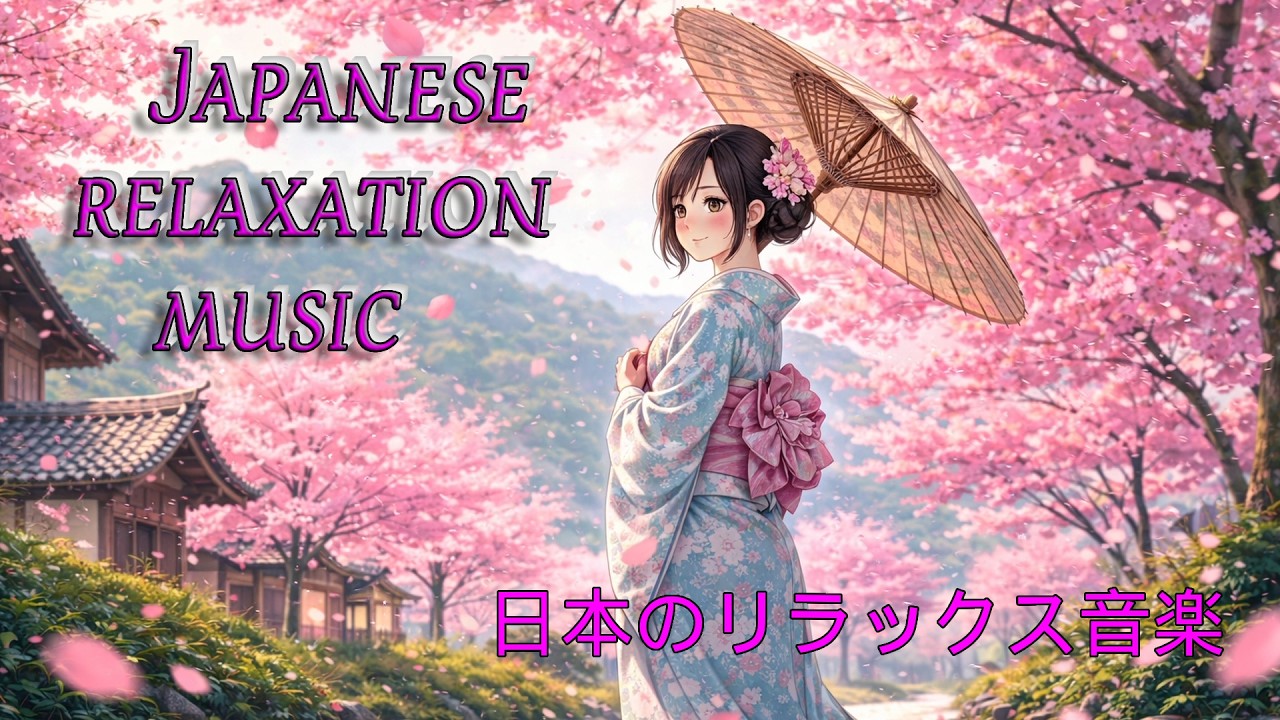 Under the Cherry Blossoms 🌸 Peaceful Japanese Ambient | 桜の下 🌸 穏やかな日本の雰囲気