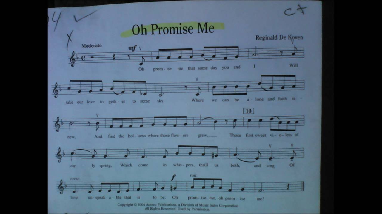 Oh Promise Me