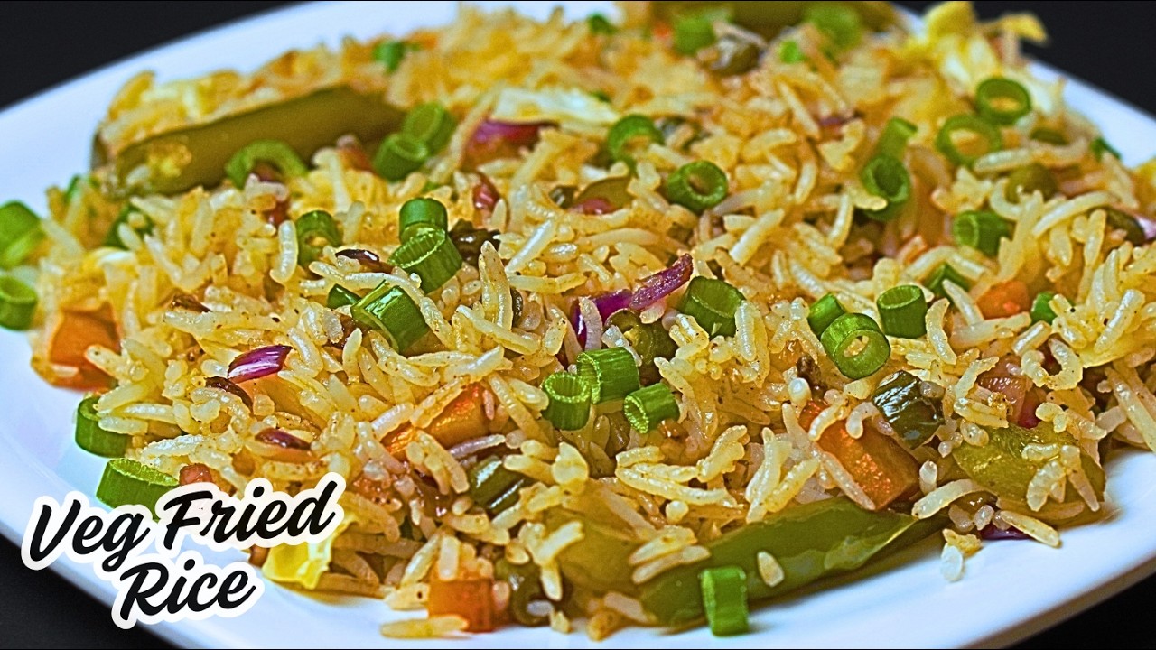Veg Fried Rice Recipe in 10 Minutes | Quick & Easy Lunch Idea!