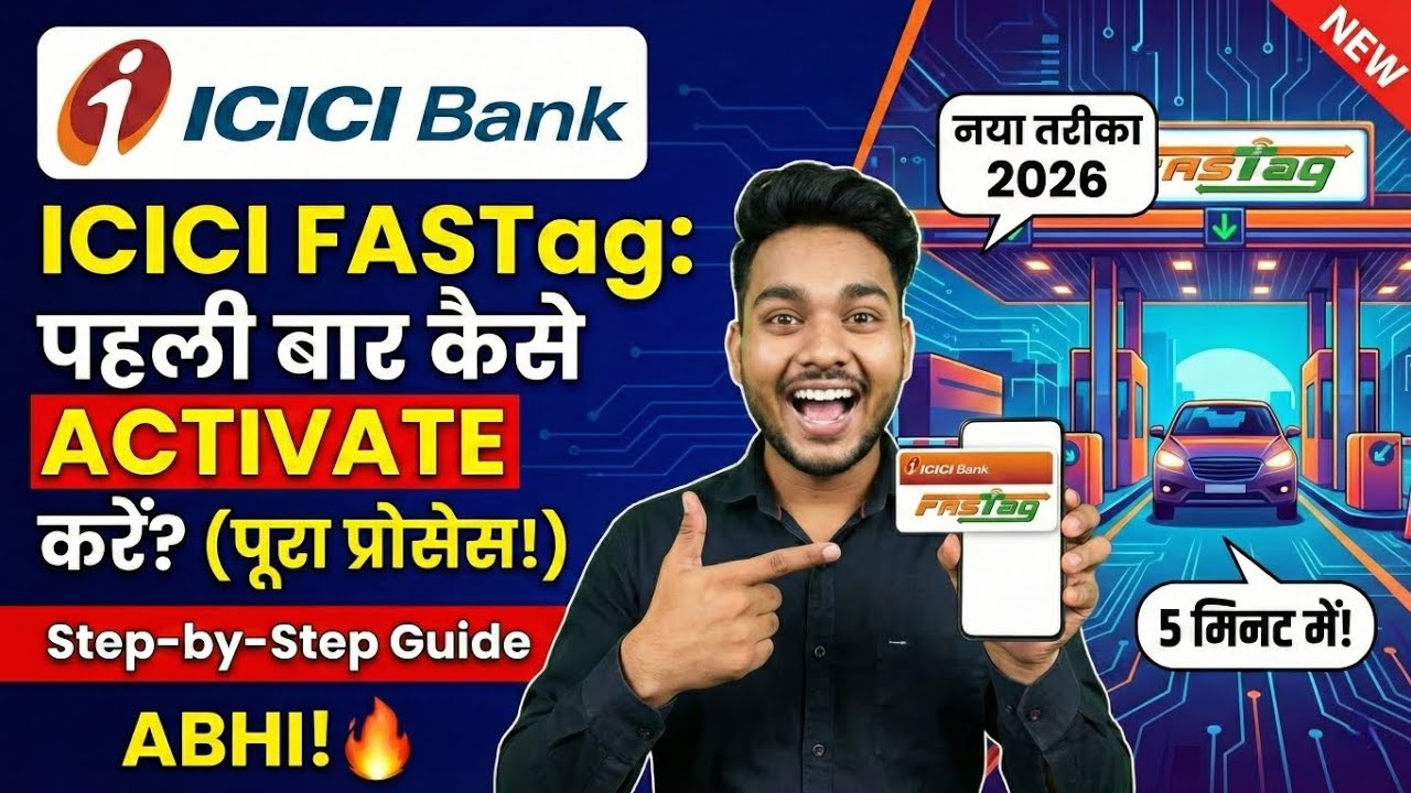 ICICI bank fastag activate kaise kare | ICICI bank fastag activation | ICICI fastag activation