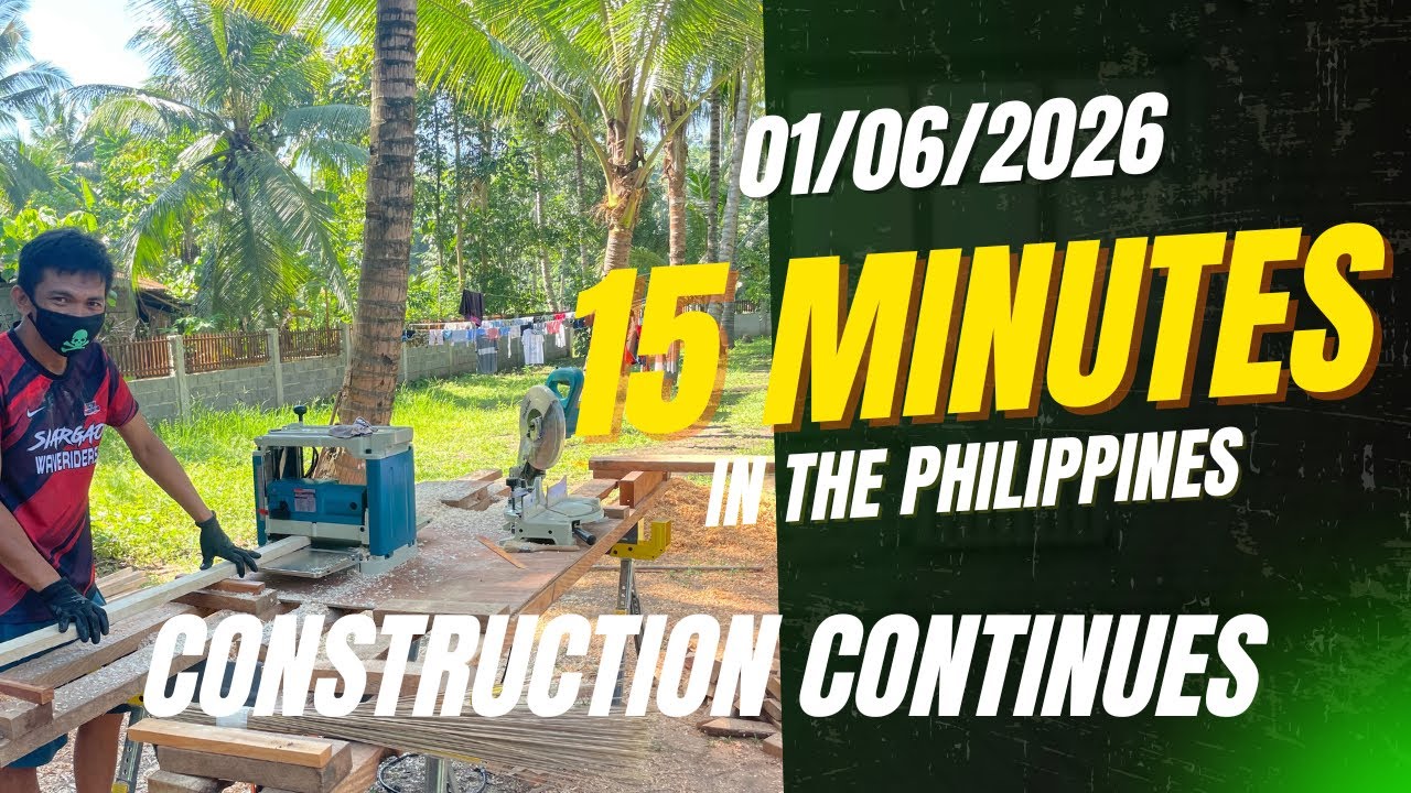 Home Construction in the Philippines.  Week four.