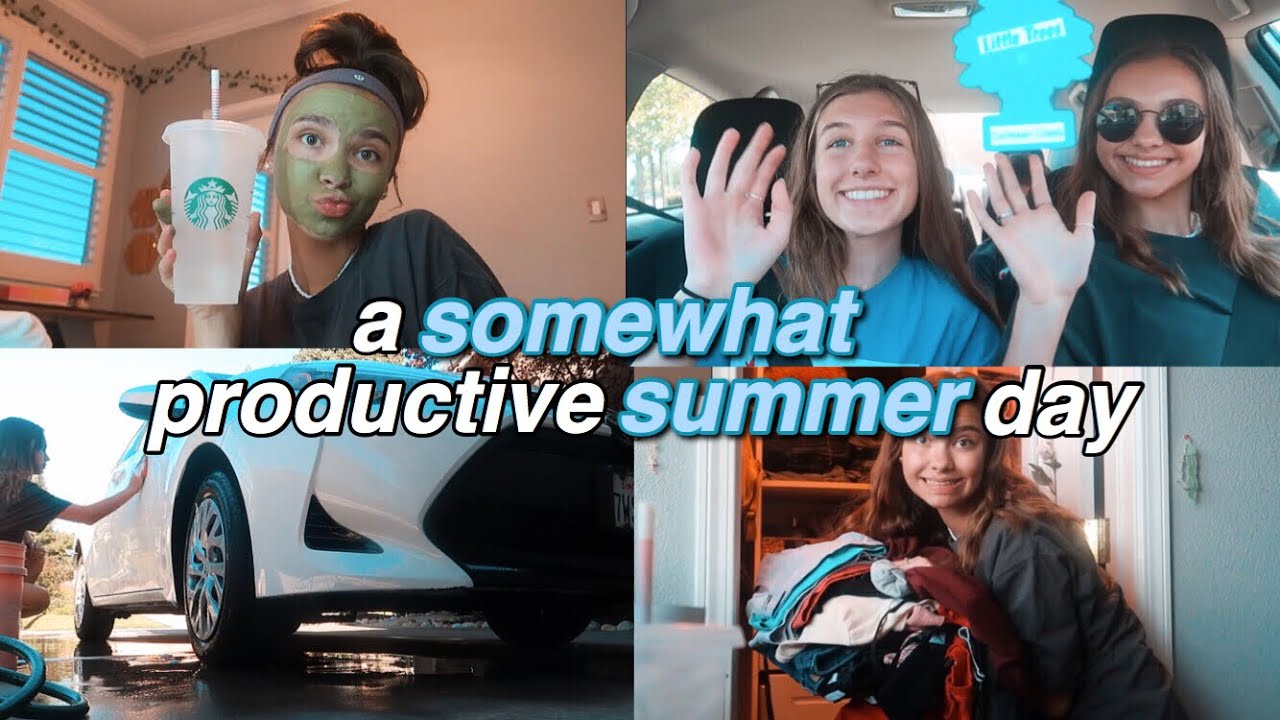 here's my attempt at a productive summer day