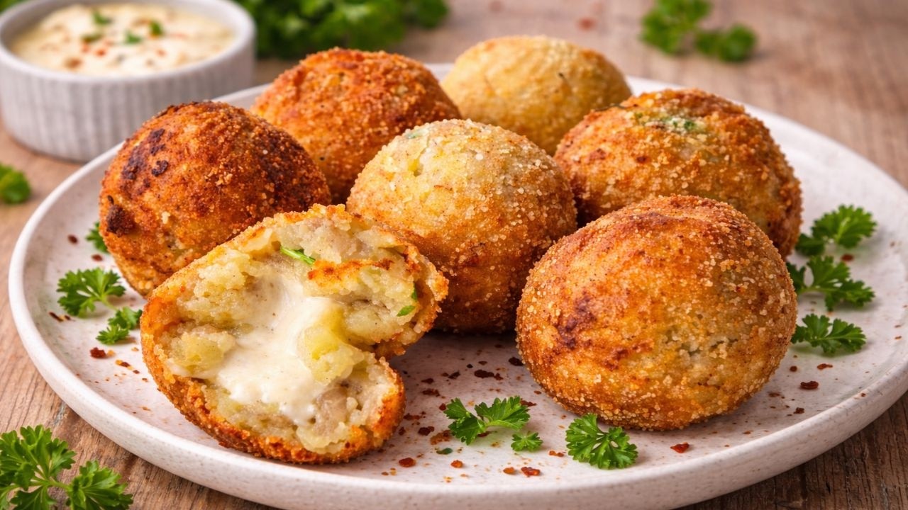 Ces Crousty Balls Raclette sont ultra croustillantes… avec un cœur fondant !