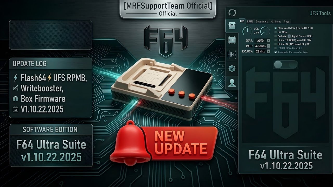 🔔 Be sure to update your F64 Box firmware before using the latest update! ⚡️Flash64 ⚡️V1.10.22.2025!