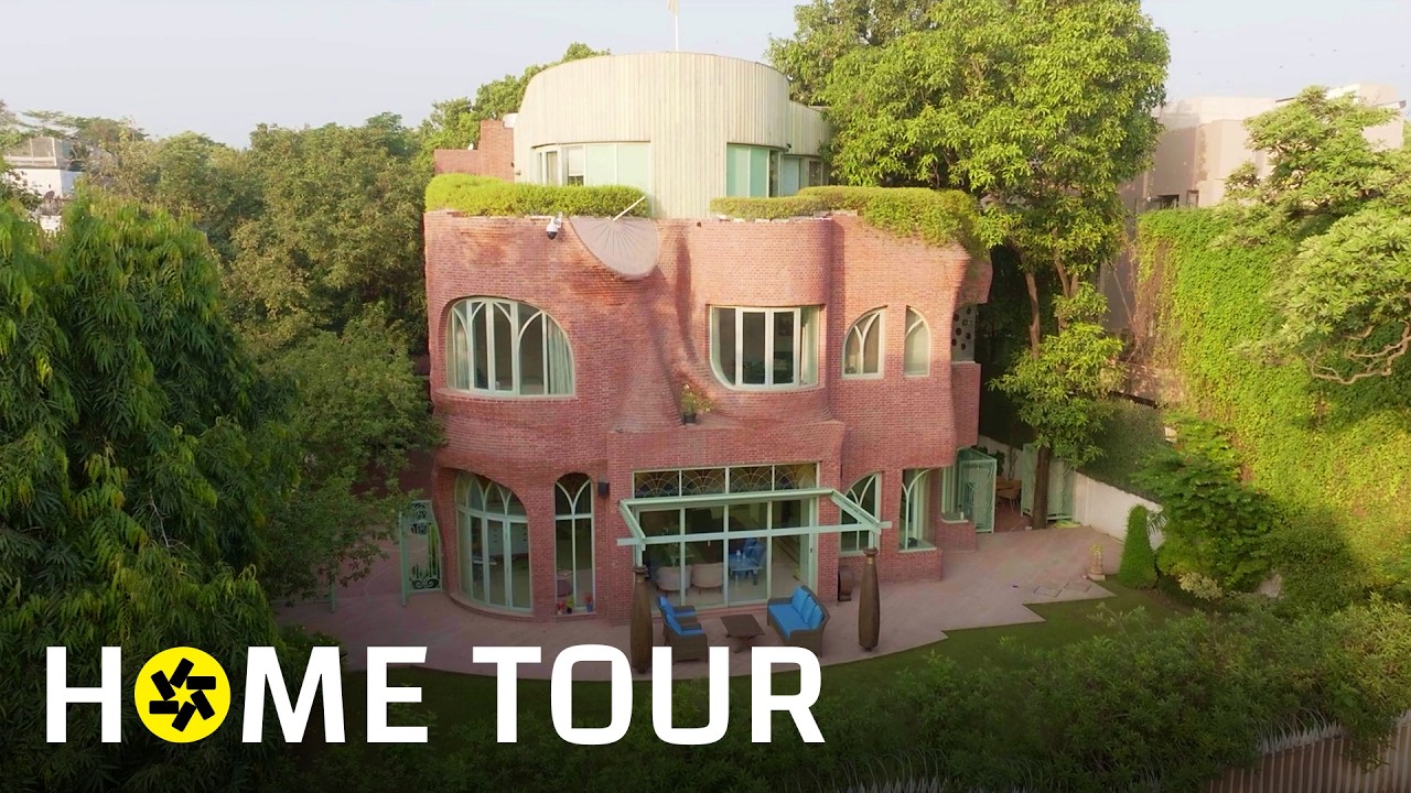 This New Delhi Home Built Using 100K Bricks Celebrates Literature and Storytelling (House Tour)