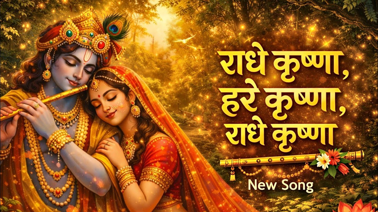 राधे कृष्णा हरे कृष्णा राधे कृष्णा ! New महामंत्र Song 