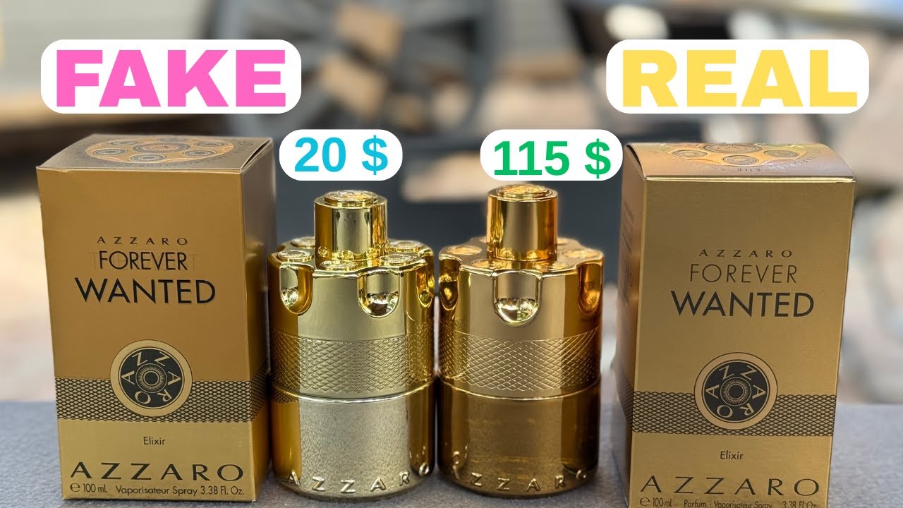 Fake vs Real Azzaro Forever Wanted Elixir Perfume