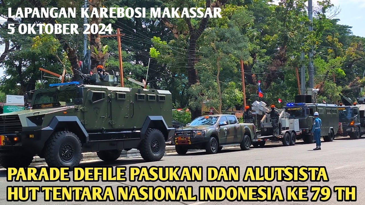 PERTAMA KALI MENYAKSIKAN PARADE DEFILE PASUKAN DAN ALUTSISTA || HUT TNI KE79 TH || LAPANGAN KAREBOSI