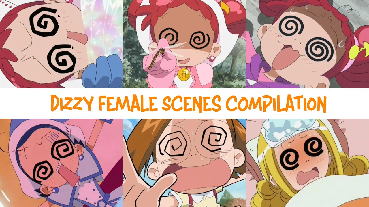 Ojamajo Doremi [おジャ魔女どれみ] -  Dizzy Female Scenes Compilation