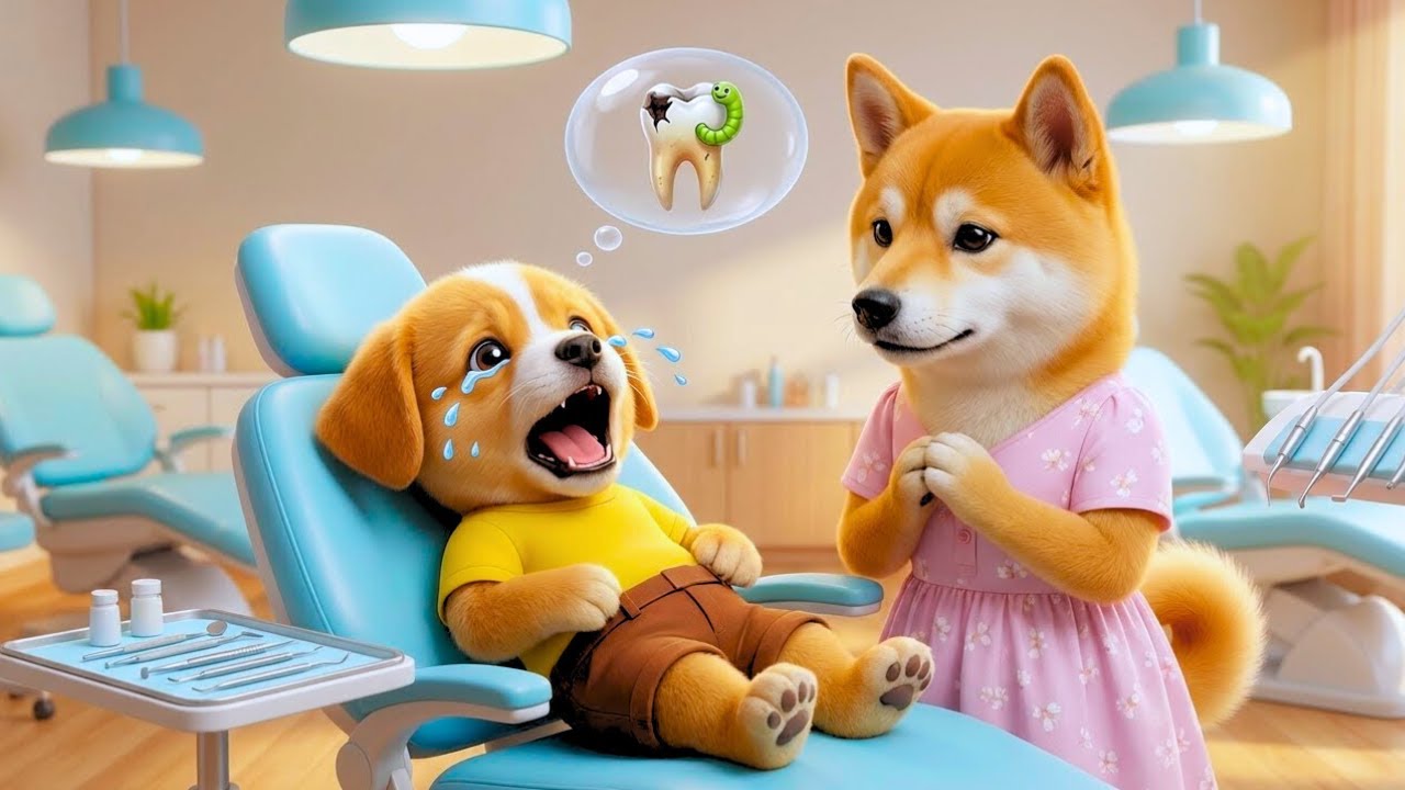 Baby Puppy’s Toothache Lesson 😢🦷 Too Much Junk Food Turns into a Bad Healthy Habit ❤️🐶