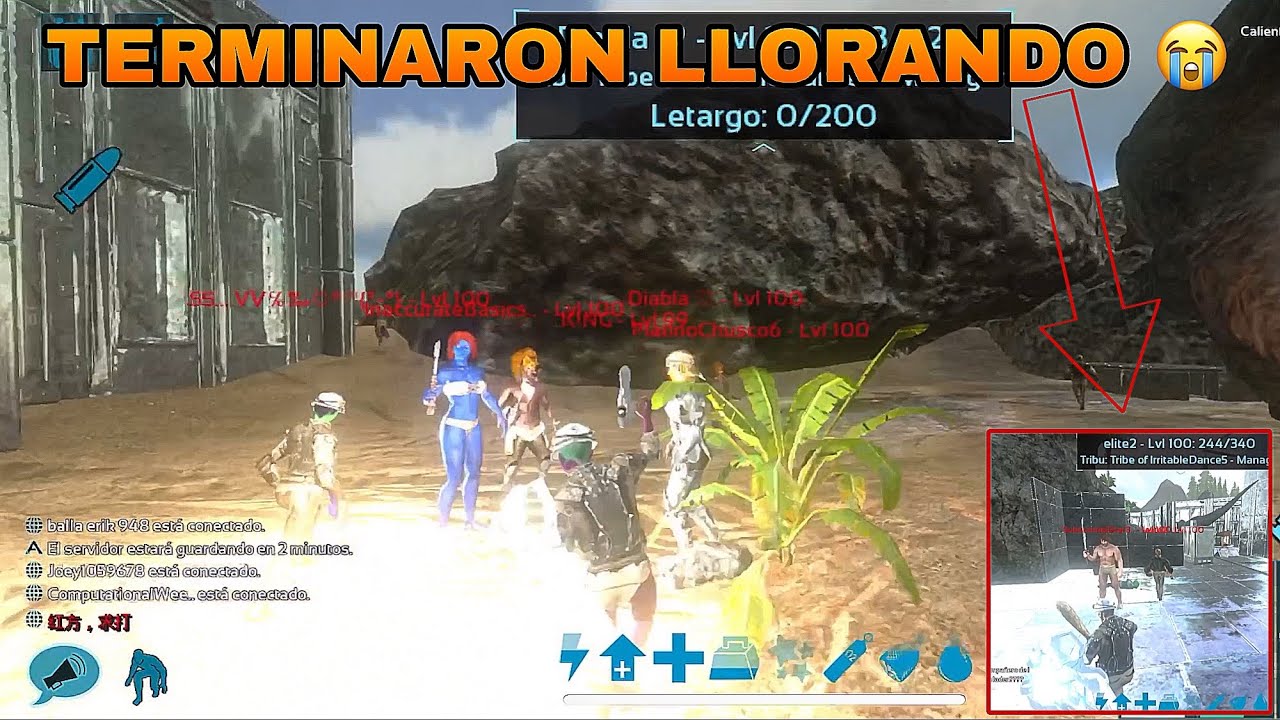 Ark Mobile Pvp ME ENFRENTO CONTRA UNA TRIBU DE HACKERS (terminan raideados)