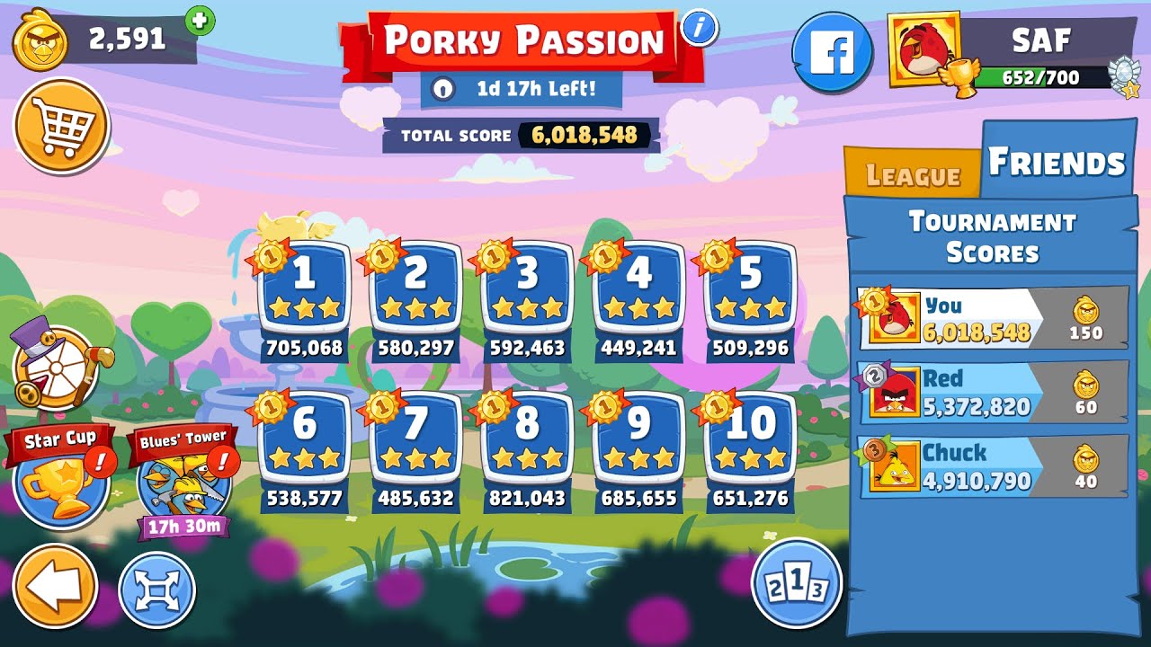 Angry Birds Friends. Porky Passion (17.02.2024). All levels 3 stars. Passage from Sergey Fetisov