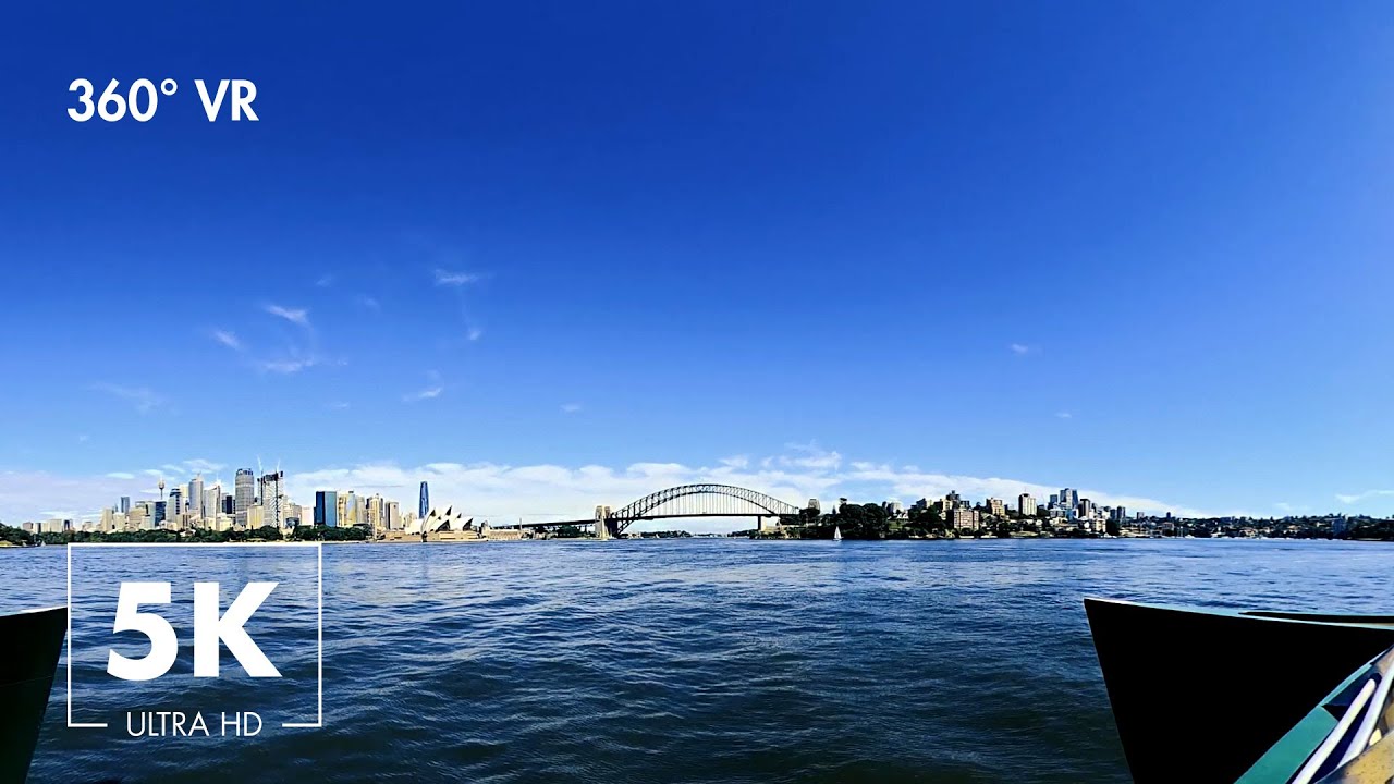 Virtual Harbour Cruise - Relaxing Ferry Ride On Sydney Harbour - 360° VR 5K Ultra HD
