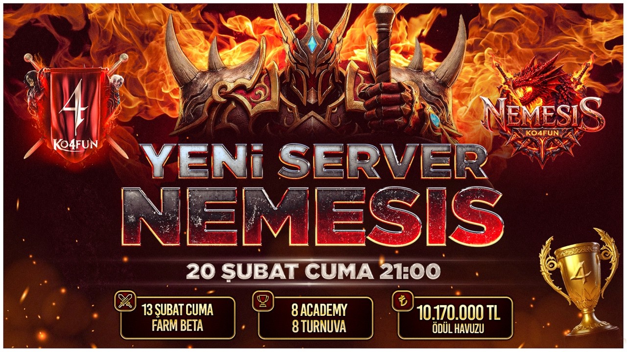 🏆#ko4fun  🔥20 ŞUBAT 2026 OFFİCİAL SUNUCUSU AÇILDI 🔥NEMESİS🔥#KnightOnline 🔥 #PvPServer🔥 #shadow1man