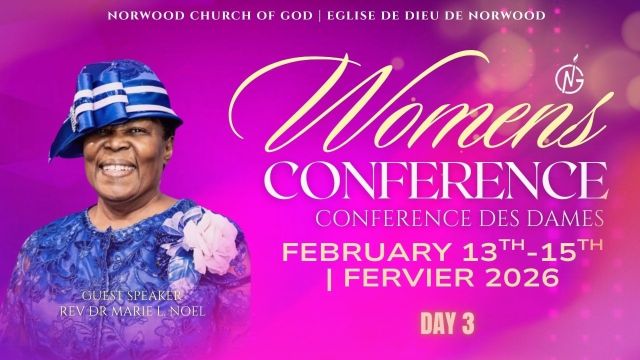 Women's Ministry Conference  | 2/15/26 | Eglise De DIeu De Norwood | NCOG