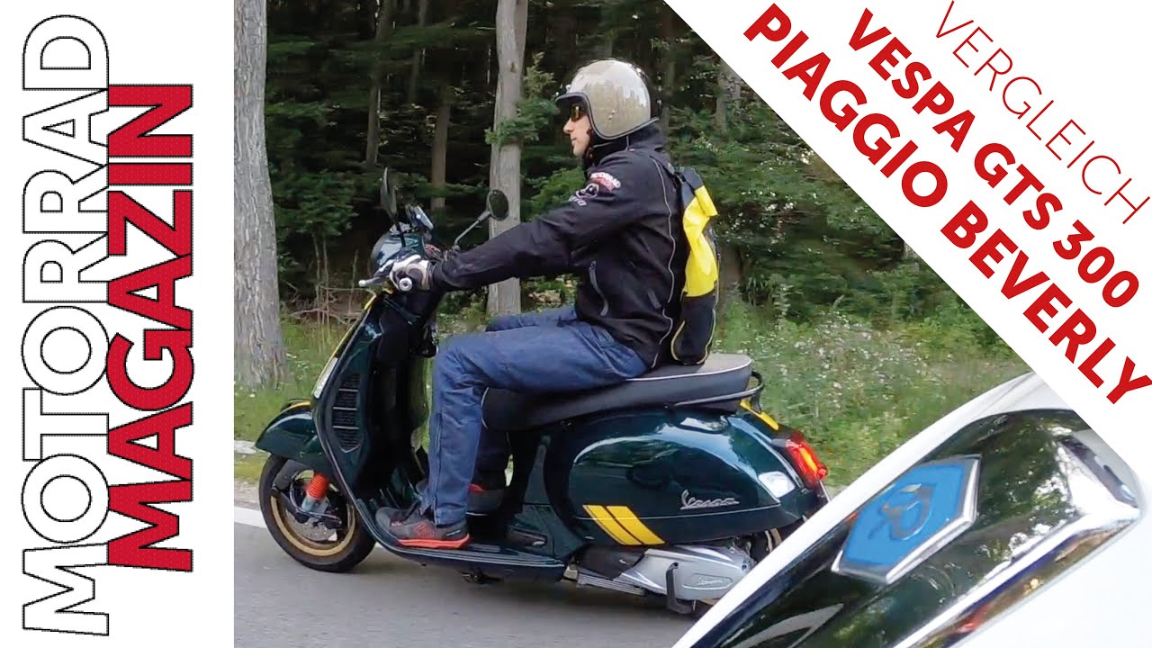 Vespa GTS 300 HPE Super und Piaggio Beverly 300 - Die italienischen Schwestern im direkten Vergleich