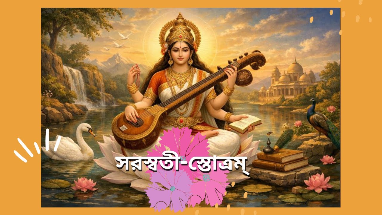 সরস্বতী-স্তোত্রম্।। Saraswati Satrom ।।Bangla Devotional Songs | বাংলা ভক্তিমূলক গান
