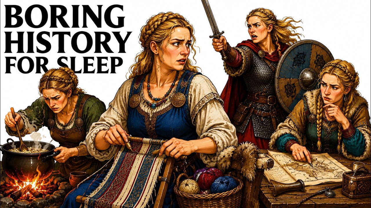 🧵🔥🌊 The Hidden Lives of Viking Women 😴 | History for Sleep