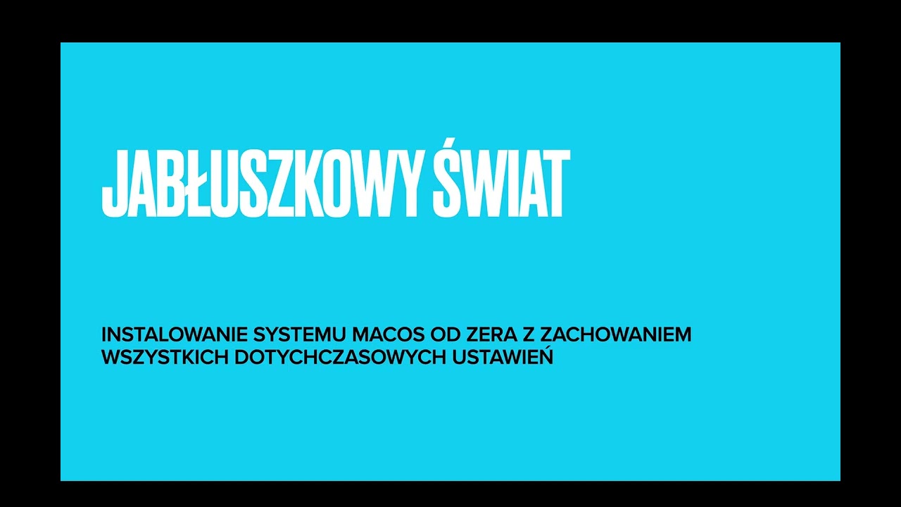 Reinstalacja systemu Mac OS