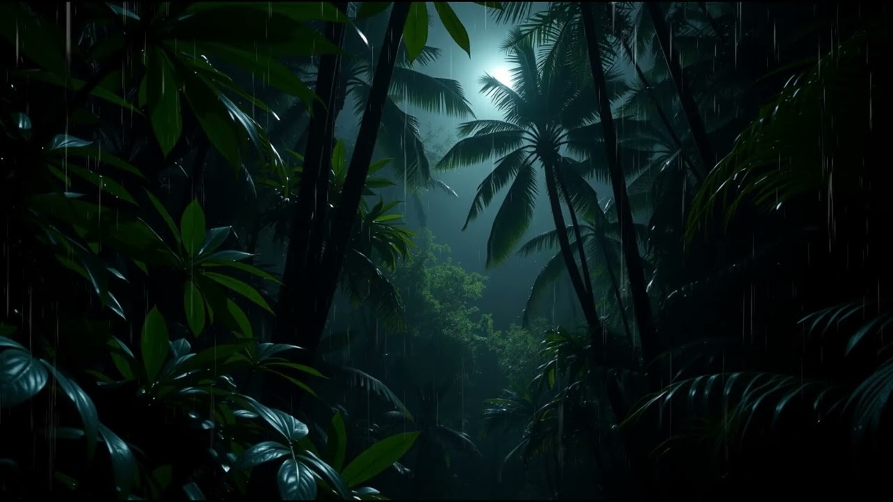 Rainfall in the Deep Forest 🌧️ | Relaxing Woodland Ambience ASMR