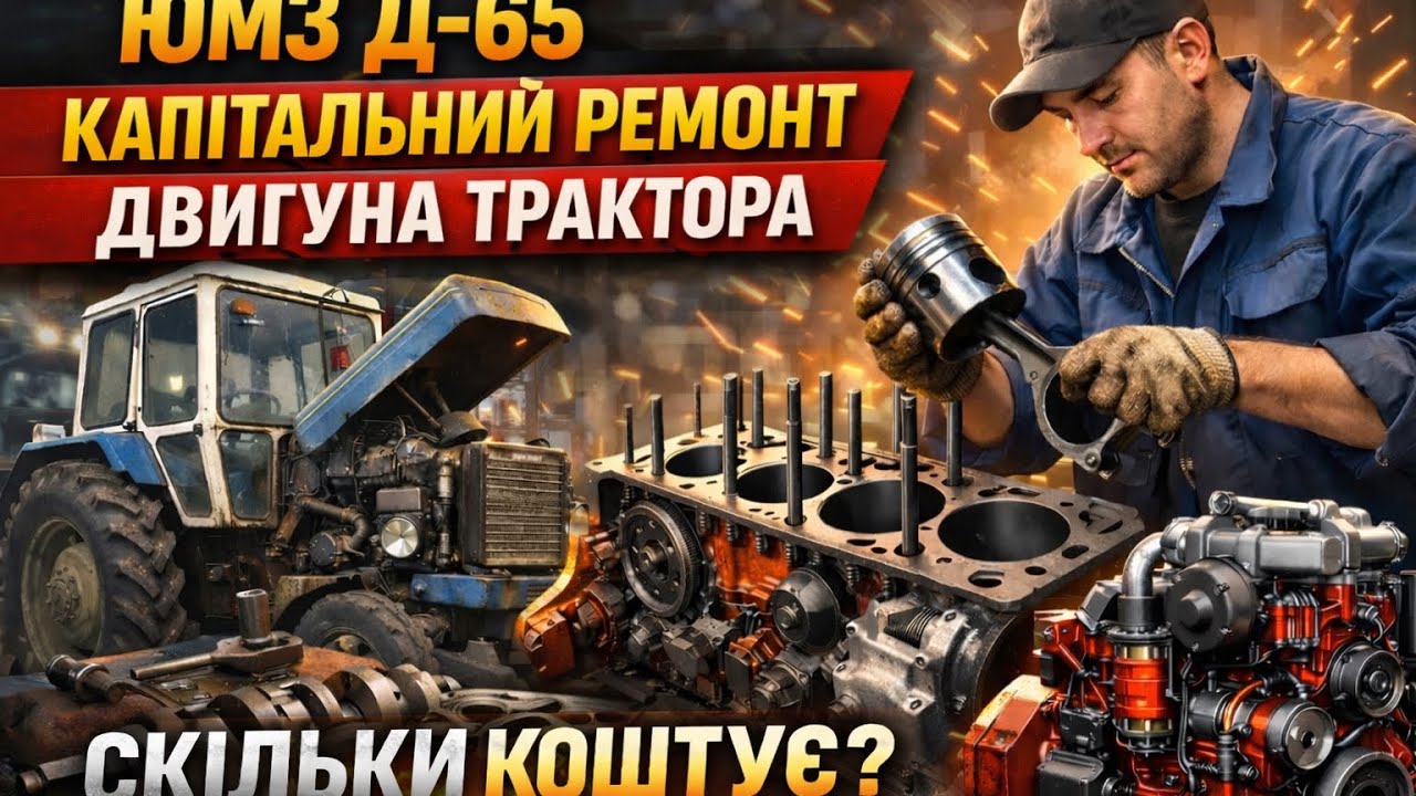 🚜 ЮМЗ Д-65 🚜 Скільки насправді коштує капремонт у 2026 році?