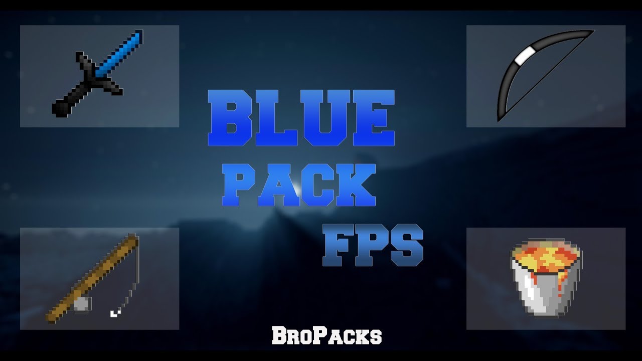 Minecraft PvP Texture Pack - Blue Pack (FPS Boost)