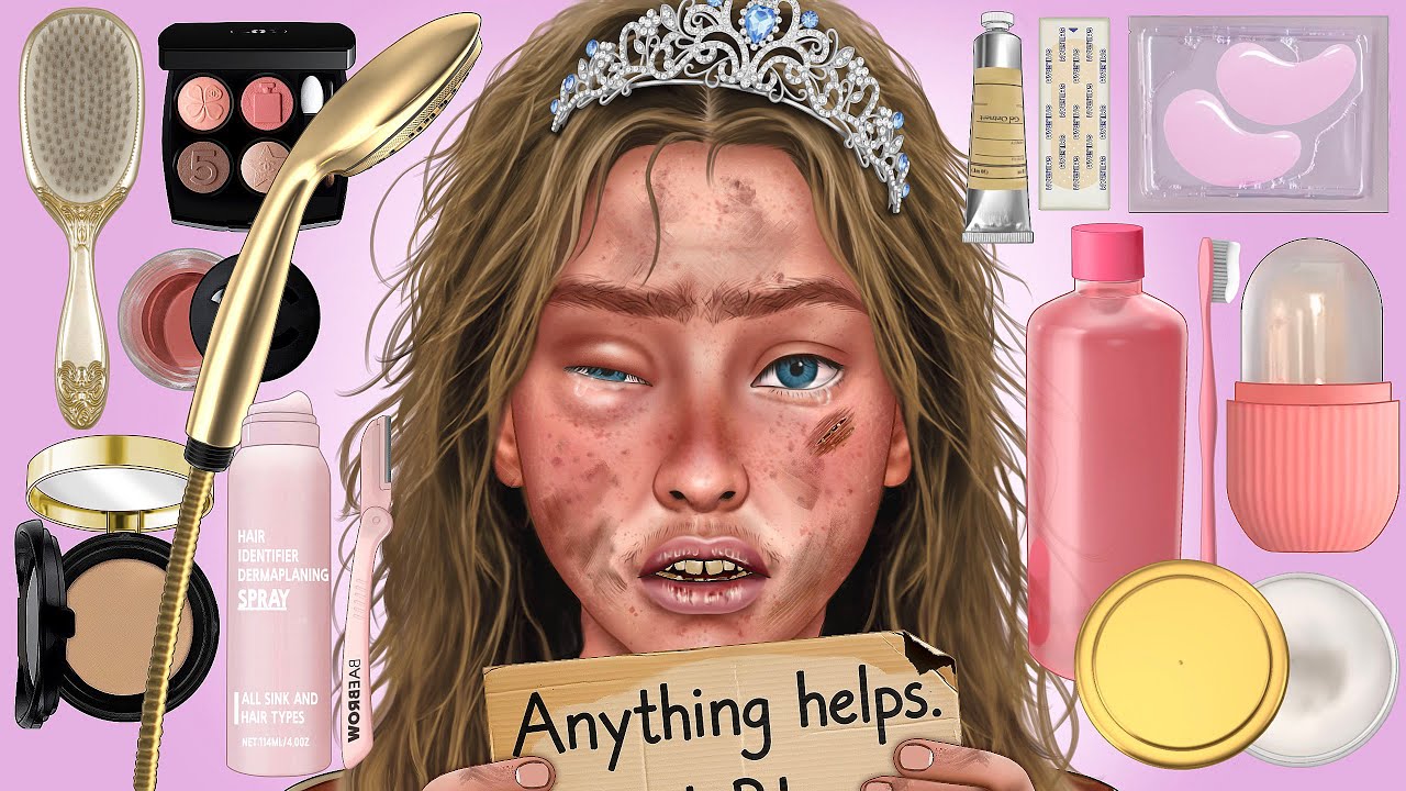 메이크업ASMR 거지에서 공주로 노숙자소녀의 역대급 반전 | From Homeless to Princess: An Unbelievable Transformation