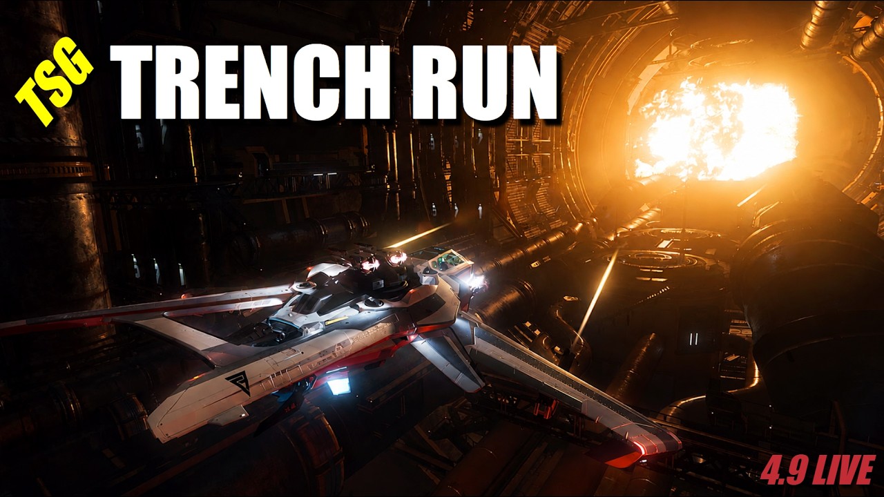 The TSG Trench Run in Star Citizen | Super Hornet Mk II Gameplay